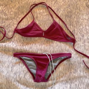 Jolyn Burgundy Suit Set
